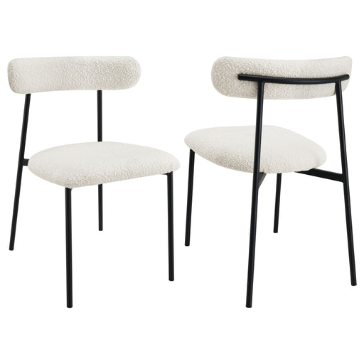 2 Coaster Furniture Anzio White Anzio Dining Side Chairs