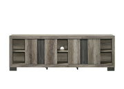 Crown Mark Rangley Grey Brown TV Stand
