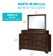 Glory Furniture LaVita Oak Dresser