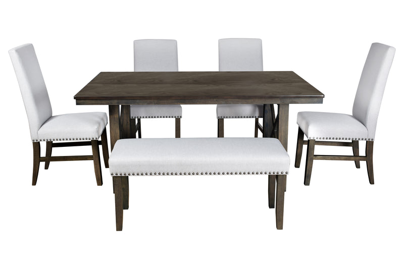 2 New Classic Furniture Julius Gray Walnut Dining Chairs