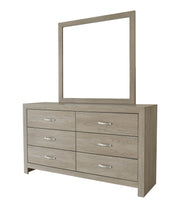 Crown Mark Jaylen Natural Dresser and Mirror