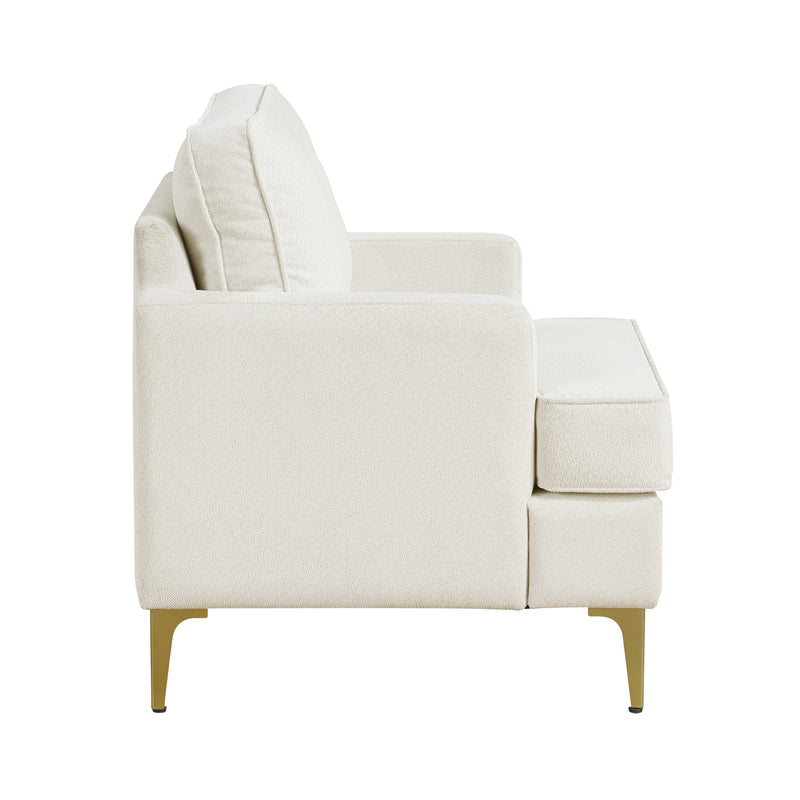 Home Elegance Colette Beige Accent Chair