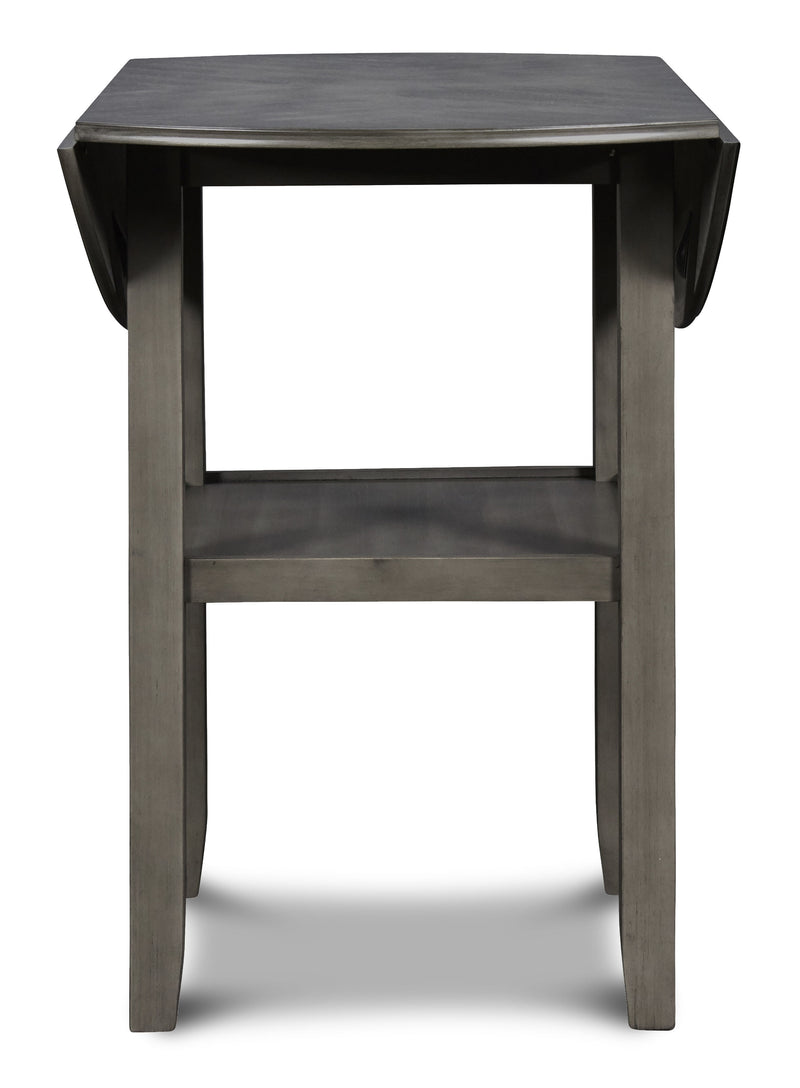 New Classic Furniture Gia Gray 42 Inch Drop Leaf 3pc Counter Height Set