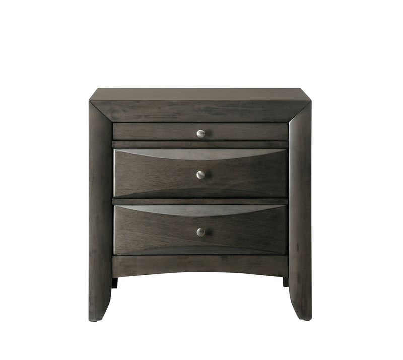Crown Mark Emily Dark Cherry Night Stand
