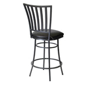 Steve Silver Stellan Black Swivel Counter Stool