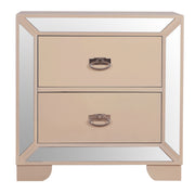Glory Furniture Hollywood Hills Silver Champagne Nightstand