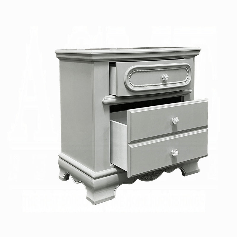 Acme Furniture Flora Gray Nightstand