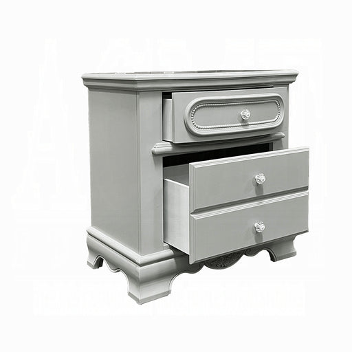 Acme Furniture Flora Gray Nightstand