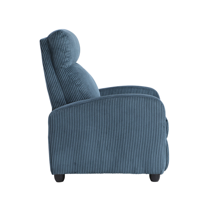 Home Elegance Parsons Gray Push Back Reclining Chair