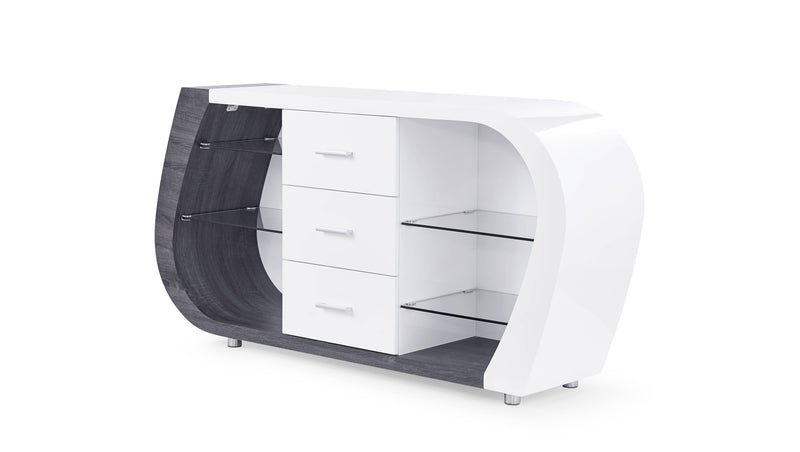 Global Furniture D4127 Dark Grey White Buffet
