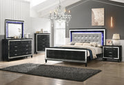 New Classic Furniture Valentino Silver Dresser and Mirror