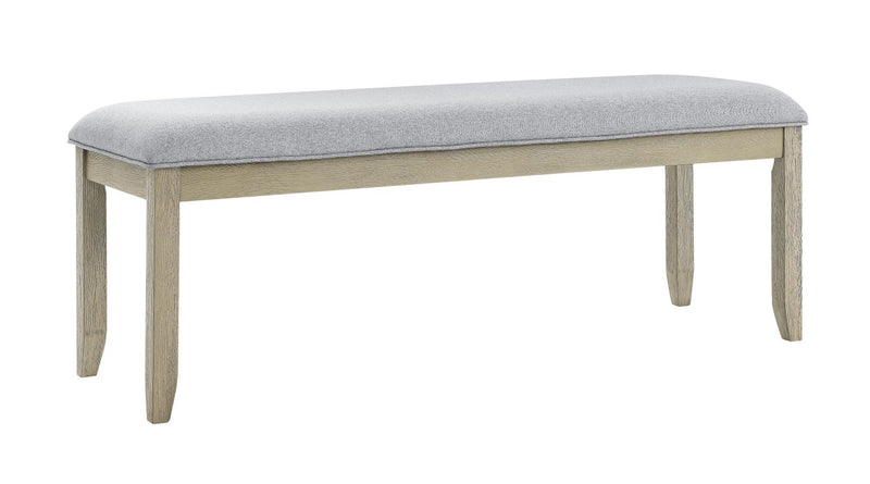 Steve Silver Carena Gray Upholstered Bench