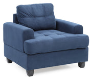 Glory Furniture Sandridge Navy Blue 3pc Living Room Set