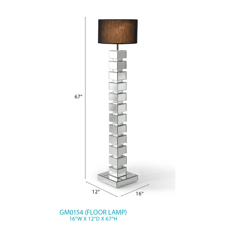 Glory Furniture Silvery Black GM0154 Floor Lamp