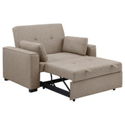 Coaster Furniture Edith Beige Convertible Sleeper Sofa Bed