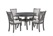 New Classic Furniture Amy Gray 5pc Dining Set