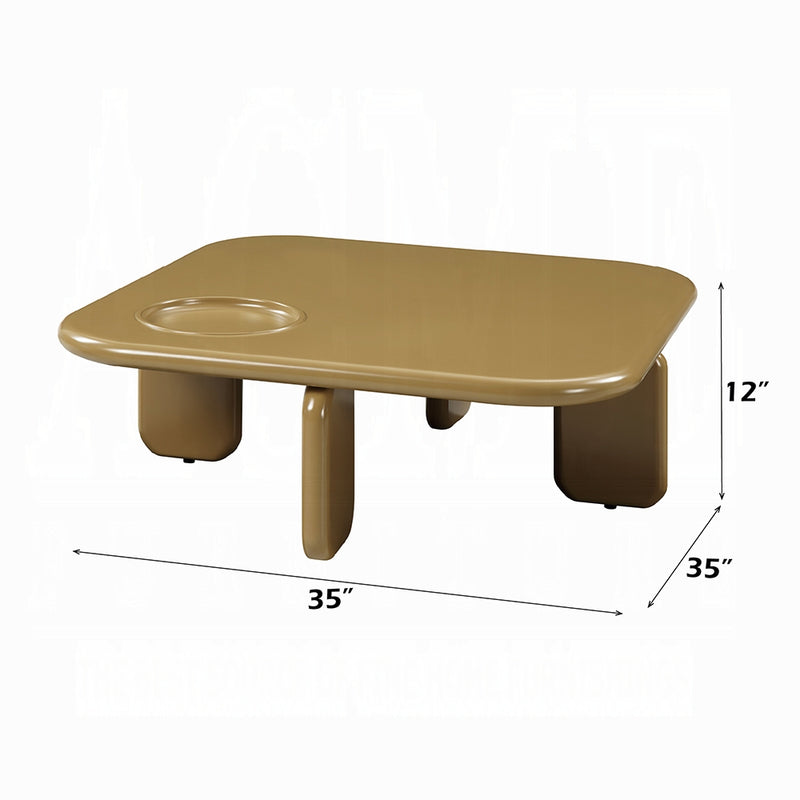 Acme Furniture Joane Yellowish Brown Coffee Table