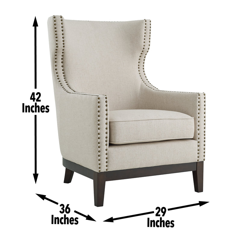 Steve Silver Roswell Beige Accent Chair