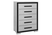 Global Furniture Amelia Black Grey Chest