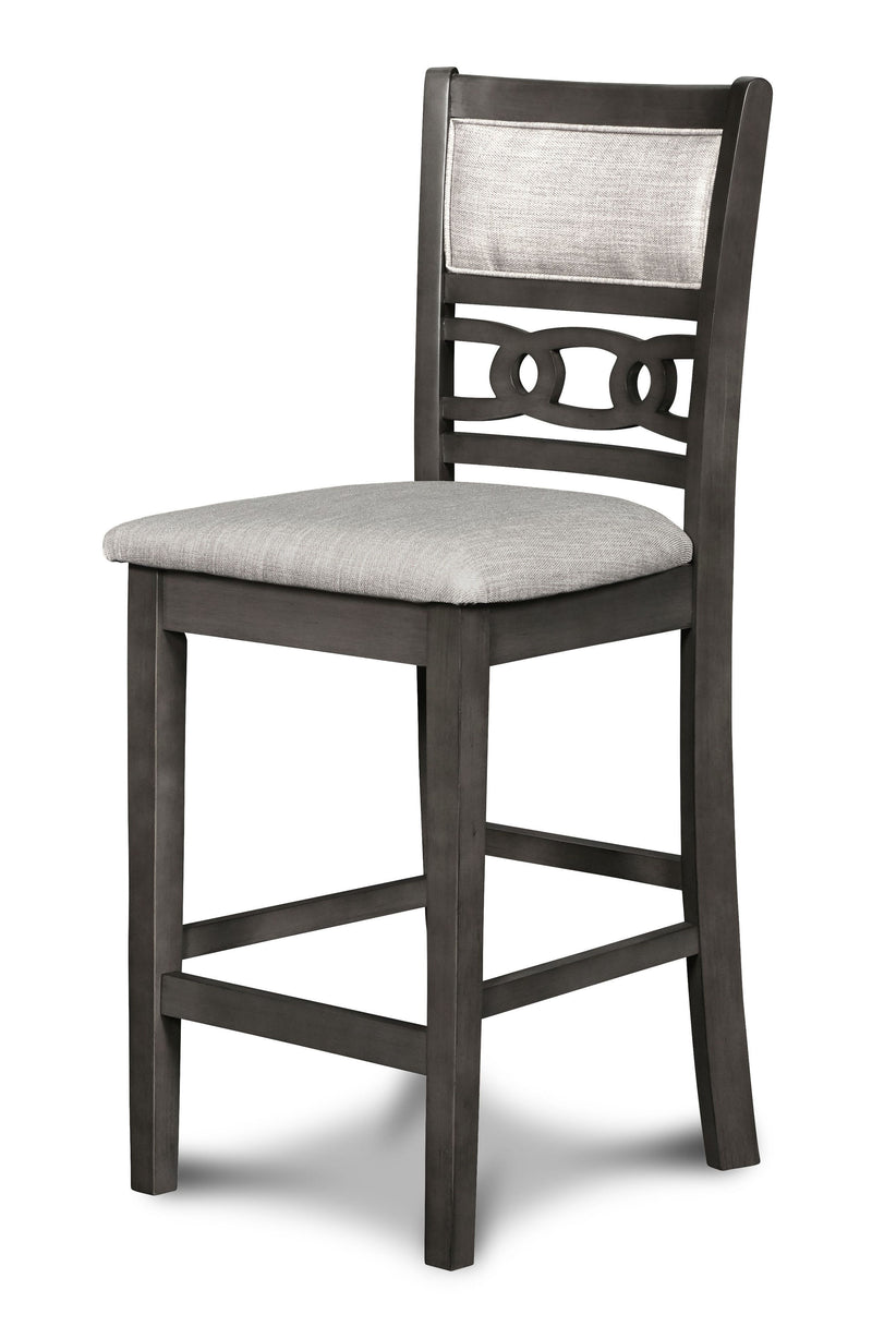 2 New Classic Furniture Gia Gray Counter Height Chairs