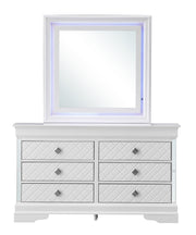 Glory Furniture Verona Metalic Black Dresser and Mirror