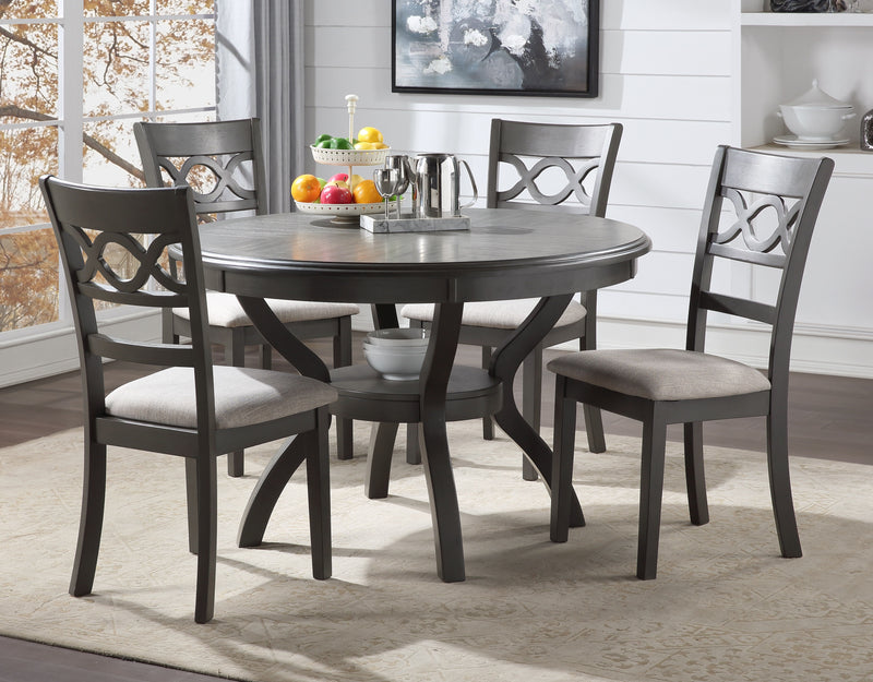 New Classic Furniture Cori Gray 5pc Round Dining Set