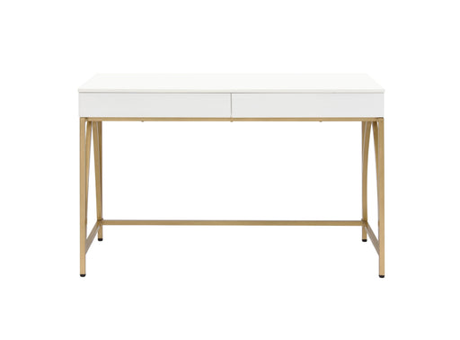 Acme Furniture Lightmane White Gold Vanity Desk