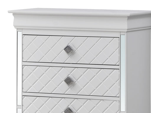 Glory Furniture Verona Silver Champagne 5 Drawers Chest