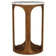 Coaster Furniture Berkeley White Brown Round Side Table