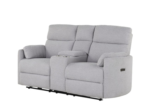 Global Furniture U8571 Dolphin Power Console Reclining Loveseat