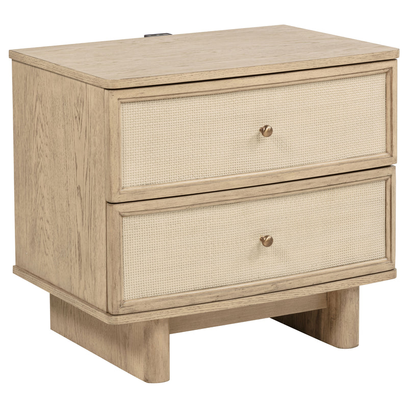 Coaster Furniture Kailani Beige Oak Nightstand