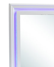 Glory Furniture Lorana Silver Champagne LED Mirror