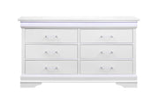 Global Furniture Charlie White LED Dresser And Mirror