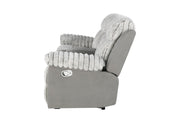 Global Furniture U6028 Grey Console Reclining Loveseat