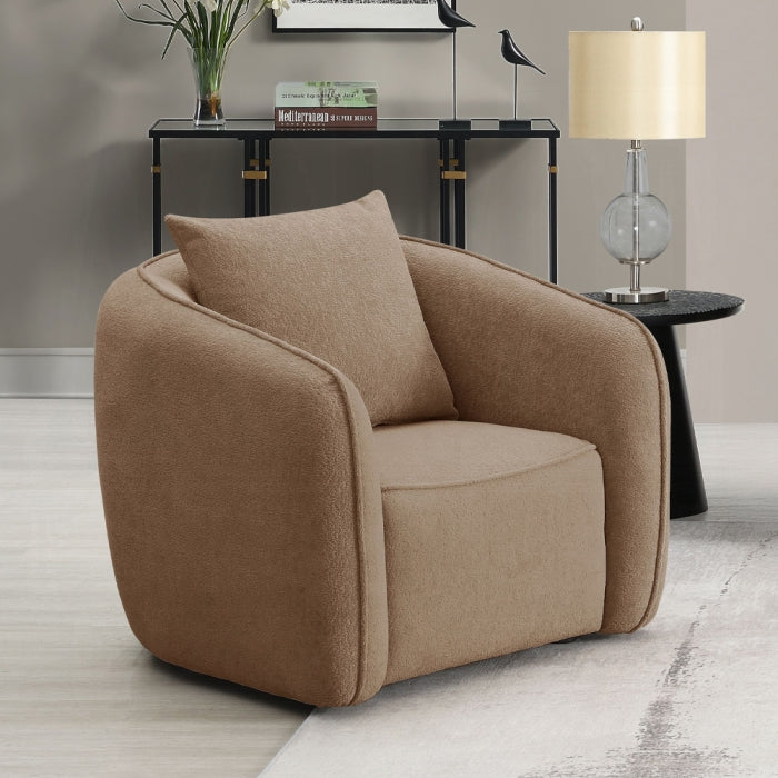 Acme Furniture Keith Beige Chair with Pillow