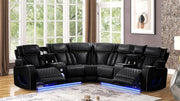 Galaxy Home Fortuner Black Sectional