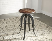 Steve Silver Sparrow Brown Round Setup Stool