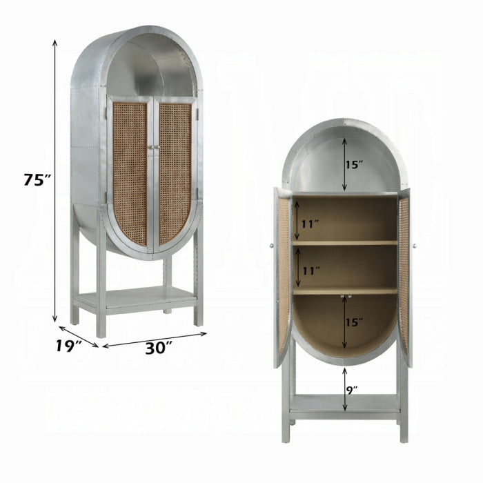 Acme Furniture Ogden Aluminum Bookcase