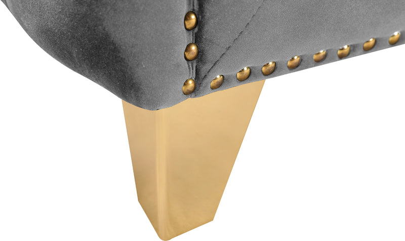 Meridian Furniture Michelle Cream Velvet Loveseat