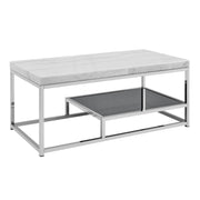 Steve Silver Aston White Marble Top Cocktail Table