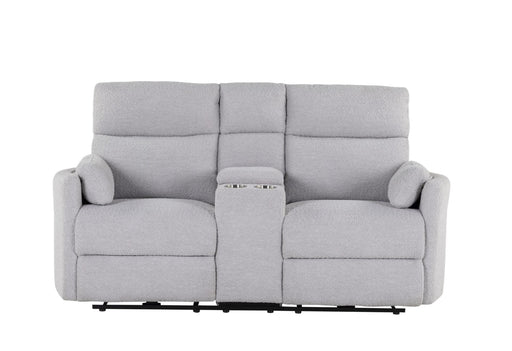 Global Furniture U8571 Dolphin Power Console Reclining Loveseat
