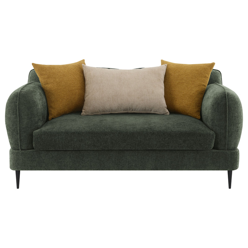 Coaster Furniture Jade Green Track Arm Loveseat
