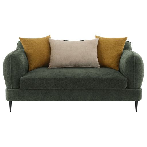Coaster Furniture Jade Green Track Arm Loveseat
