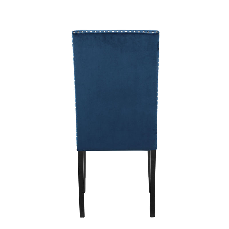 2 New Classic Furniture Celeste Blue Dining Chairs