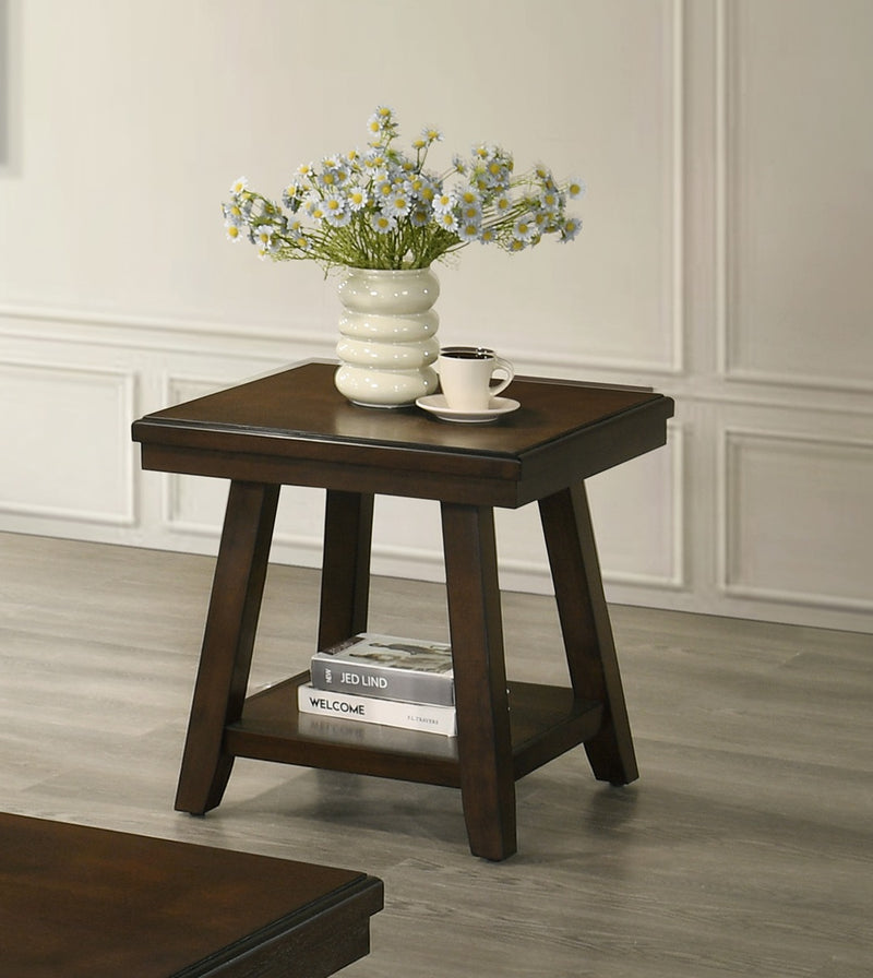 2 Crown Mark Brady Cappucino End Tables