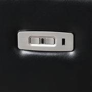 New Classic Furniture Orion II Black Reclining Console Loveseat with Power Footrests and Headrests