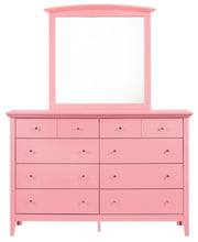 Glory Furniture Hammond Pink Dresser and Mirror Casual