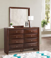 Glory Furniture Marilla Black Dresser and Mirror