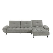 Home Elegance Dominic Beige 2pc Sectional with Right Chaise