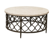 Steve Silver Roland White Bronze 3pc Coffee Table Set